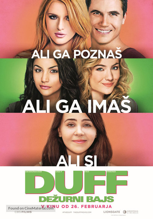 The DUFF - Slovenian Movie Poster
