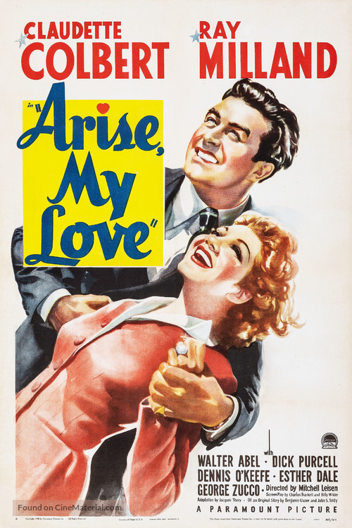 Arise, My Love - Movie Poster