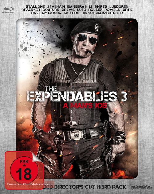 The Expendables 3 - German Blu-Ray movie cover