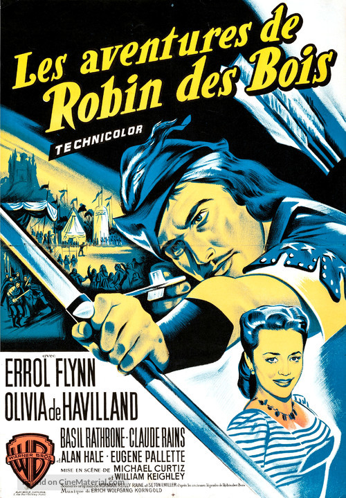 The Adventures of Robin Hood - French Movie Poster