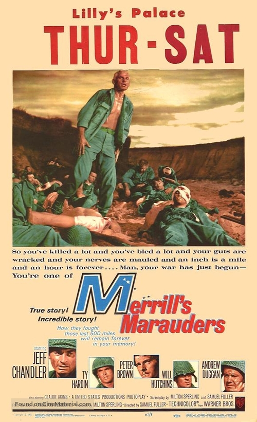 Merrill&#039;s Marauders - British Movie Poster