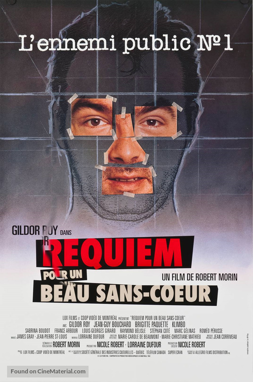 Requiem pour un beau sans-coeur - Canadian Movie Poster