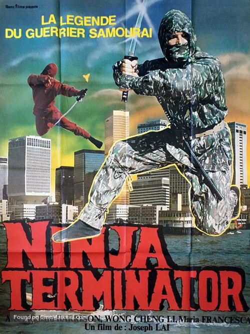 Ninja Terminator - French Movie Poster