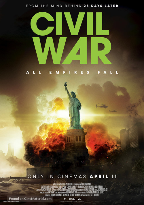 Civil War - Australian Movie Poster