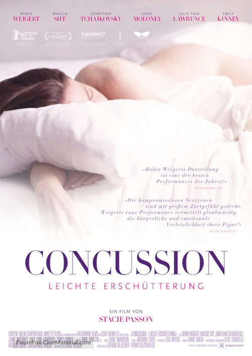 Concussion - German Movie Poster