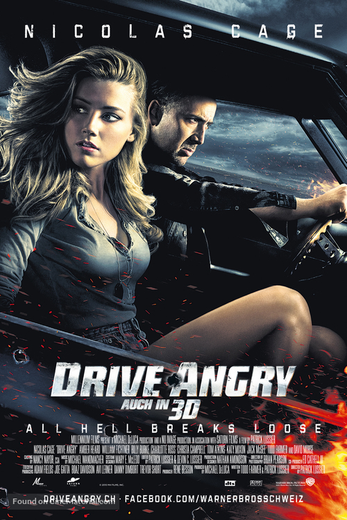Drive Angry - Swiss Movie Poster