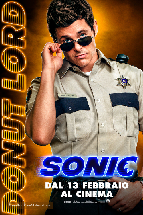 Sonic the Hedgehog - Italian Movie Poster