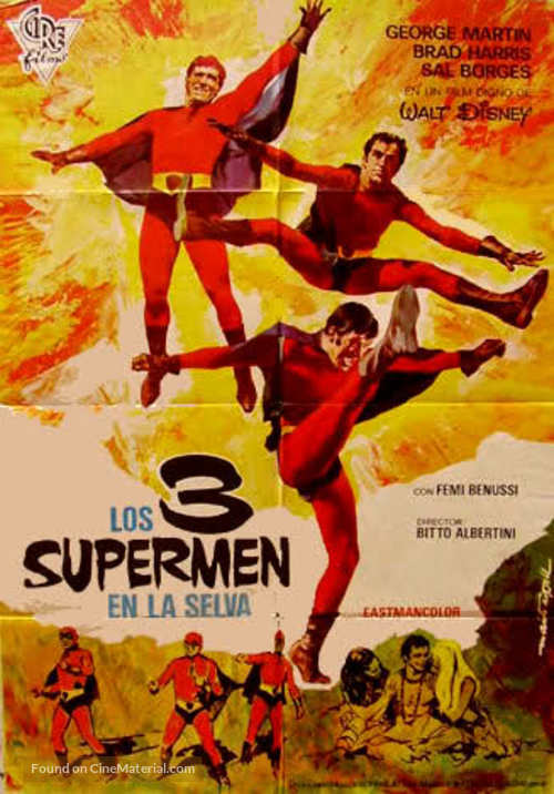 Che fanno i nostri supermen tra le vergini della giungla? - Spanish Movie Poster