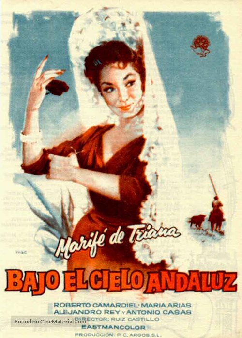 Bajo el cielo andaluz - Spanish Movie Poster
