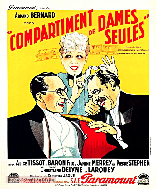 Compartiment de dames seules - French Movie Poster