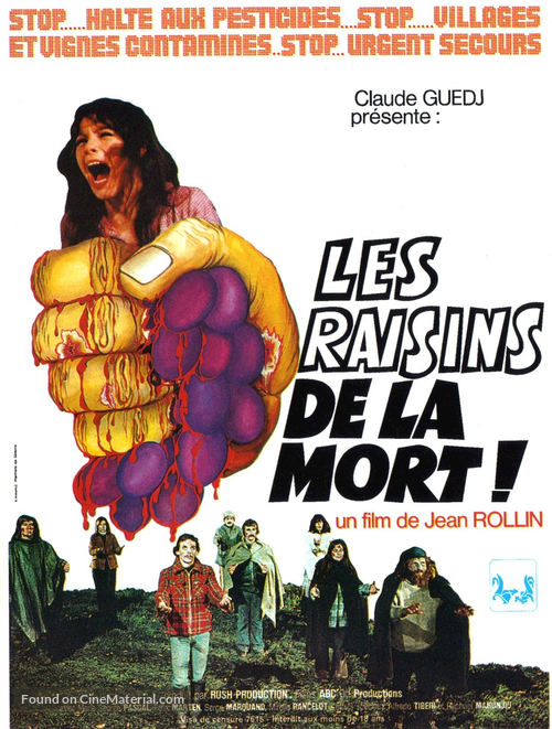 Les raisins de la mort - French Movie Poster