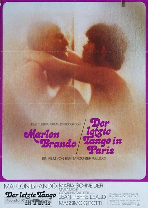 Ultimo tango a Parigi - German Movie Poster