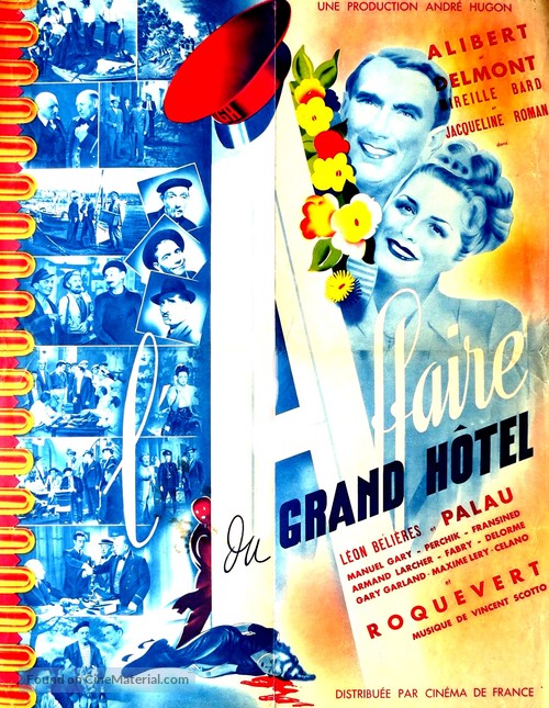 L&#039;affaire du Grand H&ocirc;tel - French Movie Poster