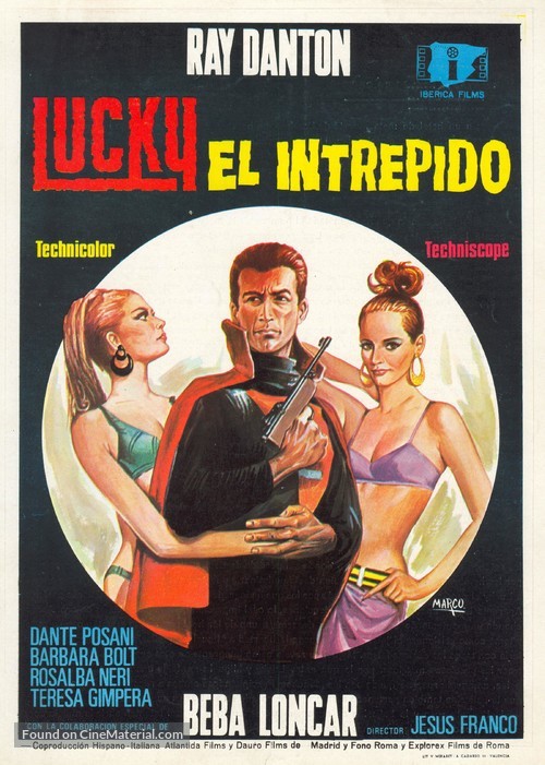 Lucky, el intr&eacute;pido - Spanish Movie Poster