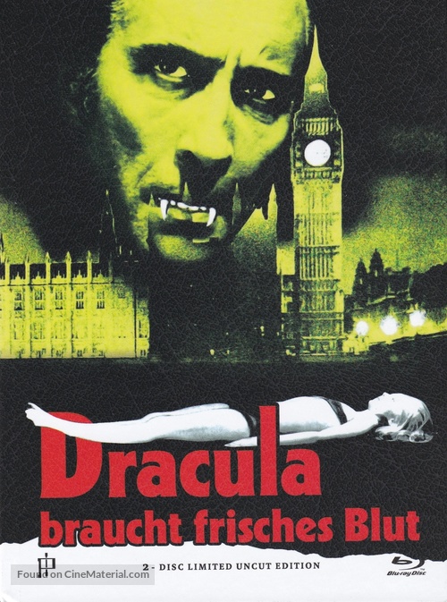 The Satanic Rites of Dracula - German Blu-Ray movie cover