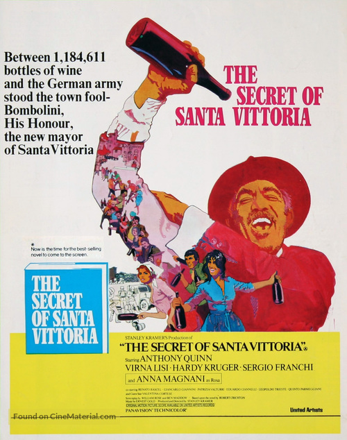 The Secret of Santa Vittoria - British Movie Poster