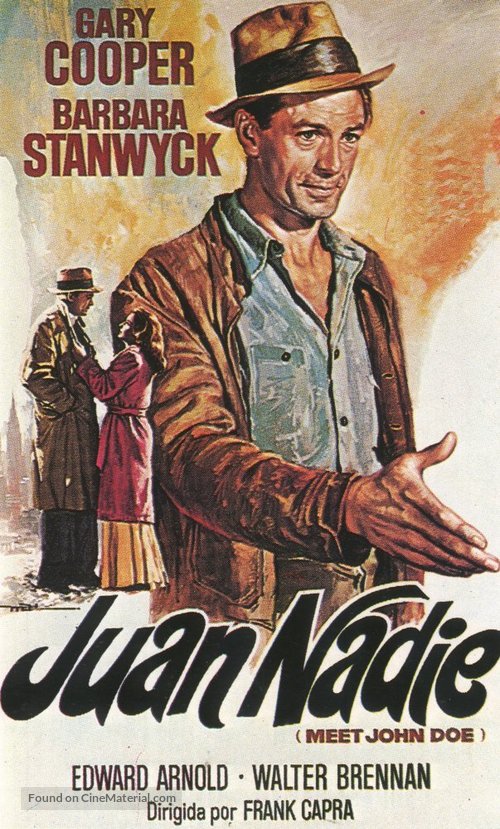 Meet John Doe - Spanish Movie Poster