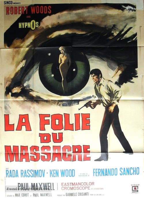 Hypnos follia di un massacro - French Movie Poster