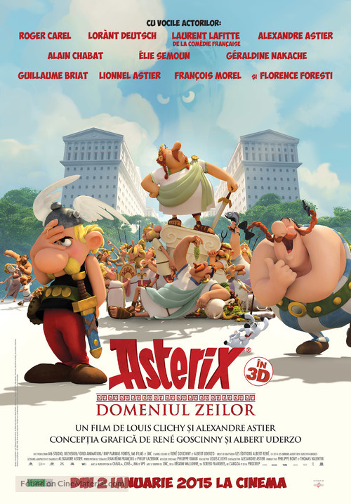Ast&eacute;rix: Le domaine des dieux - Romanian Movie Poster