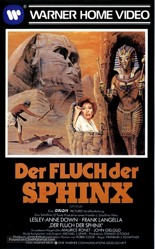 Sphinx - German VHS movie cover