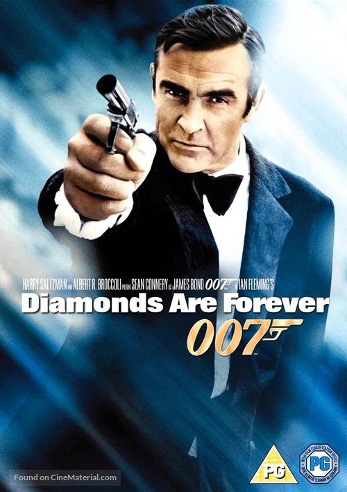 Diamonds Are Forever - British DVD movie cover