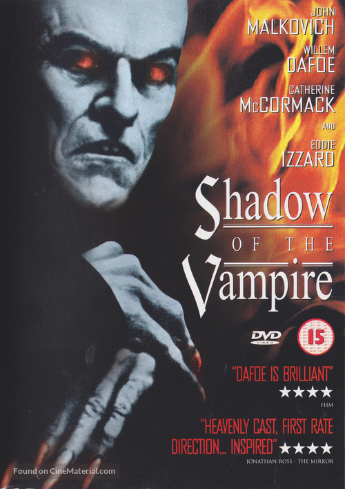 Shadow of the Vampire - British DVD movie cover