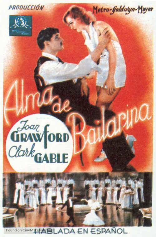 Dancing Lady - Spanish Movie Poster