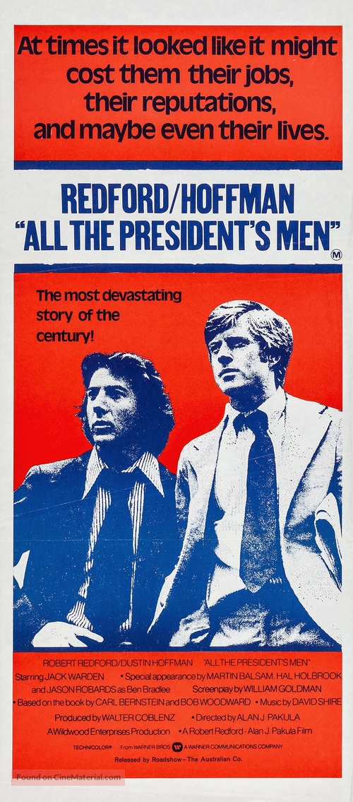 All the President&#039;s Men - Australian Movie Poster
