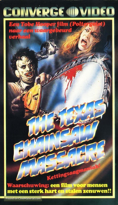 The Texas Chain Saw Massacre - Dutch VHS movie cover