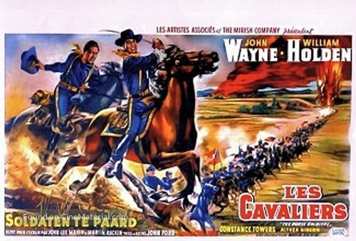 The Horse Soldiers - Belgian Movie Poster