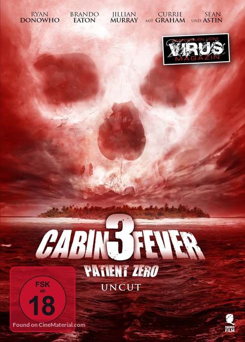 Cabin Fever: Patient Zero - German DVD movie cover