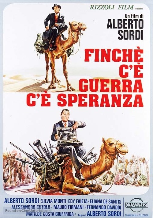 Finch&eacute; c&#039;&egrave; guerra c&#039;&egrave; speranza - Italian Movie Poster