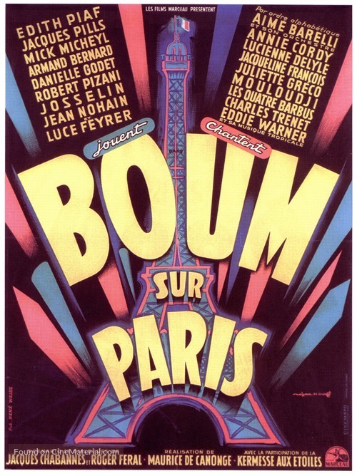 Boum sur Paris - French Movie Poster