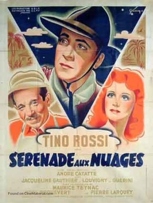 S&eacute;r&eacute;nade aux nuages - French Movie Poster