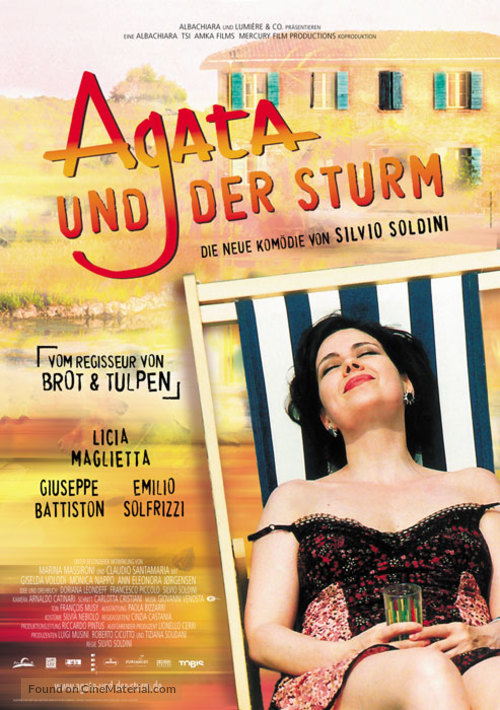 Agata e la tempesta - German Movie Poster
