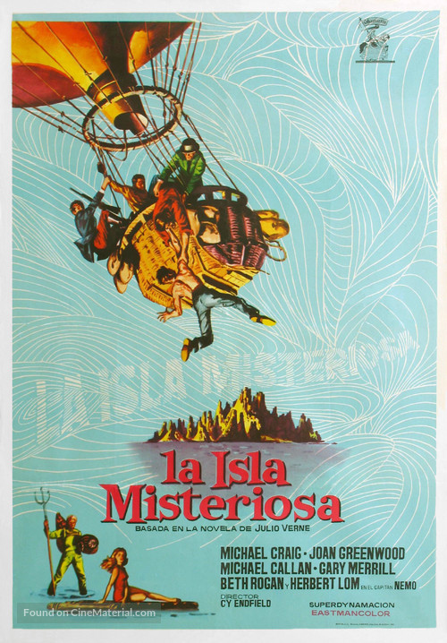 Mysterious Island - Spanish Movie Poster