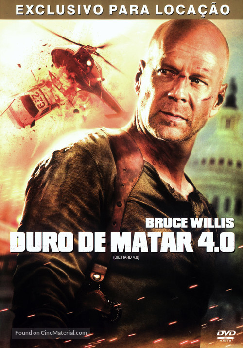 Live Free or Die Hard - Brazilian Movie Cover