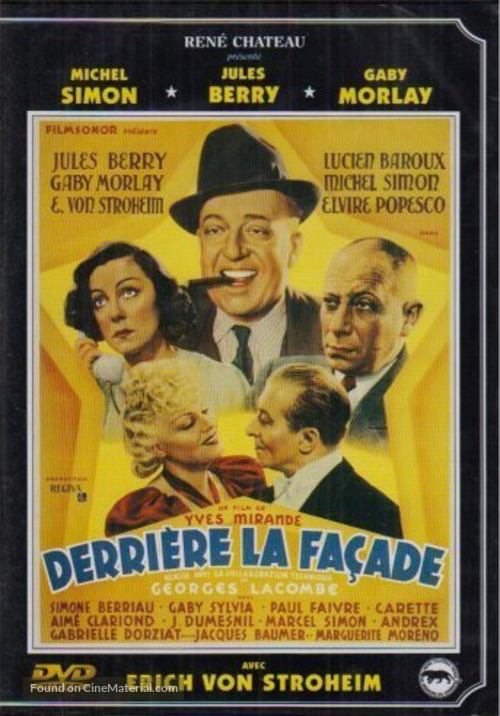 Derri&egrave;re la fa&ccedil;ade - French DVD movie cover