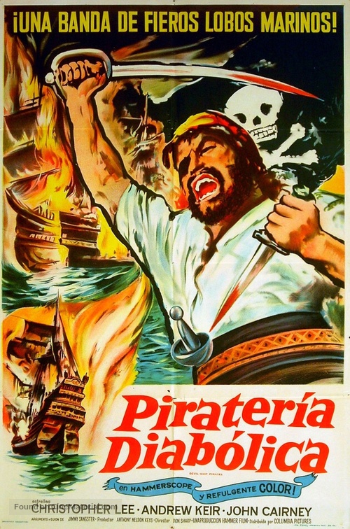The Devil-Ship Pirates - Argentinian Movie Poster
