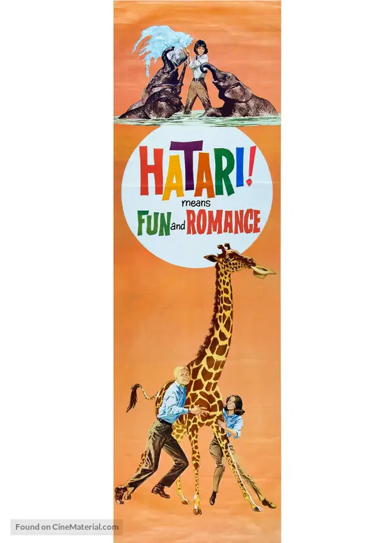 Poster Film Hatari! Formato Insert 14x36 Pollici (35x91 Cm) – Replica D'Arte Nuova In Rotolo, Spedizione USA