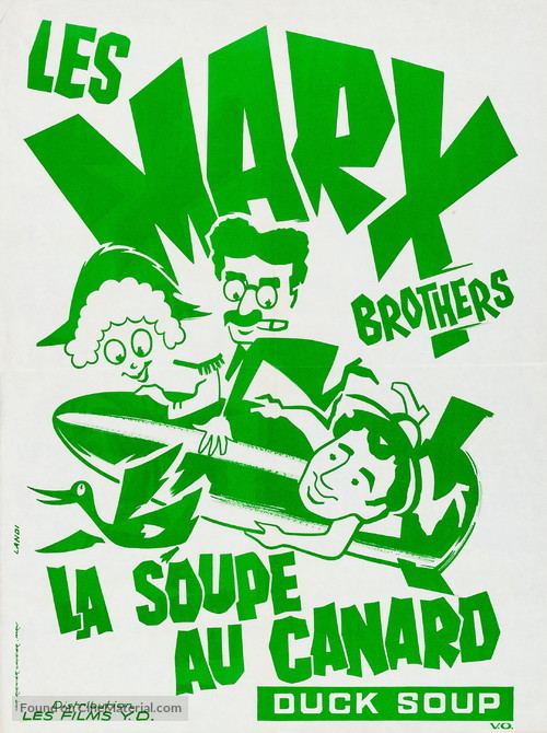 Duck Soup - French Re-release movie poster