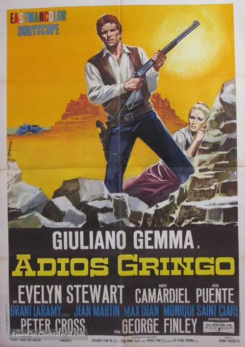 Adi&oacute;s gringo - Italian Movie Poster