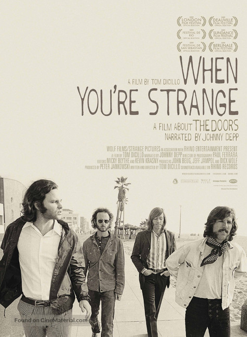 When You&#039;re Strange - Danish Movie Poster