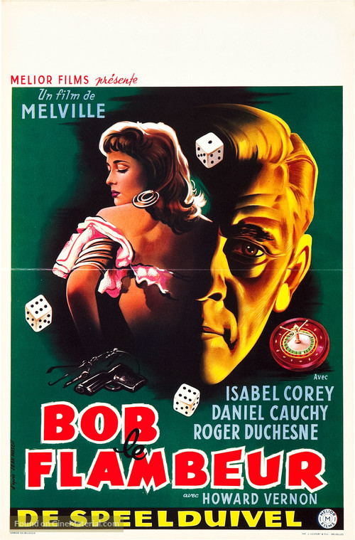 Bob le flambeur - Belgian Movie Poster