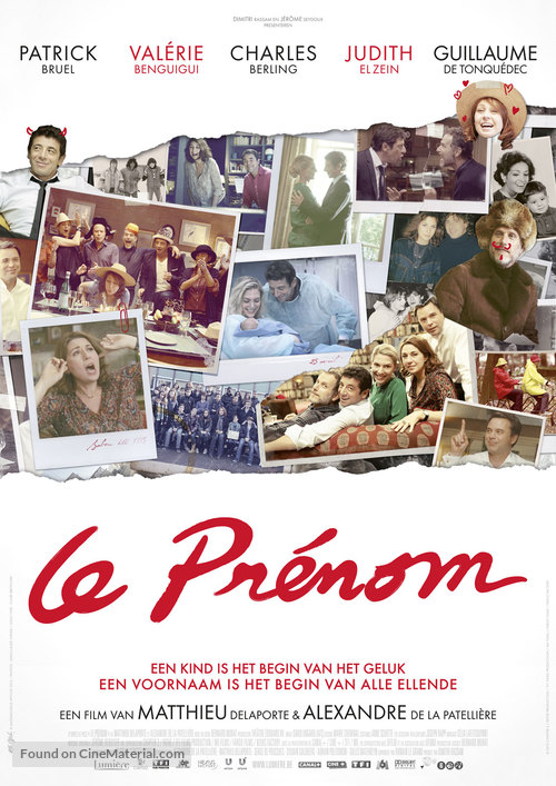 Le pr&eacute;nom - Dutch Movie Poster