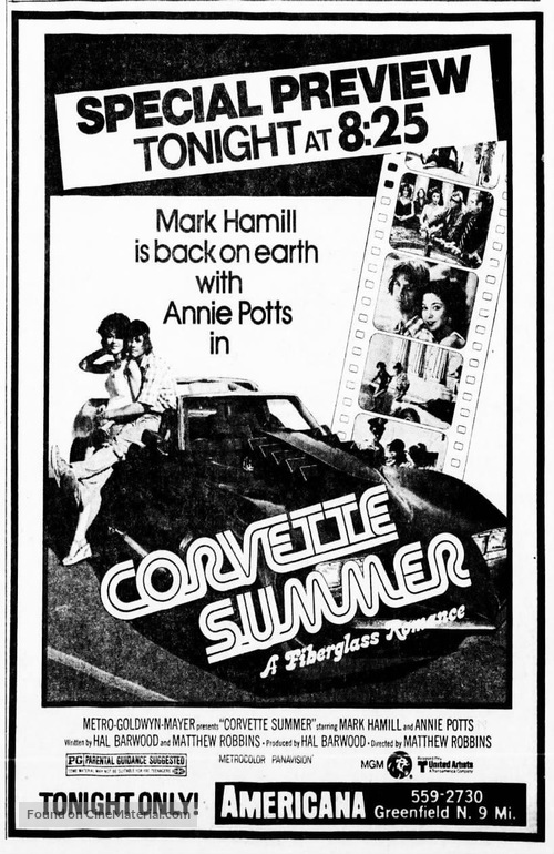 Corvette Summer - Movie Poster