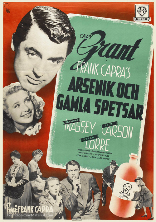 Arsenic and Old Lace - Swedish Movie Poster