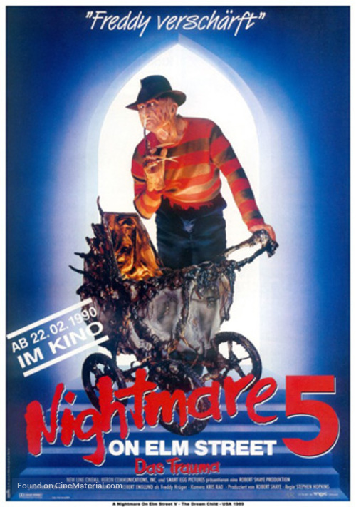 A Nightmare on Elm Street: The Dream Child - German Movie Cover