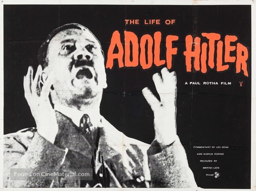 Das Leben von Adolf Hitler - British Movie Poster