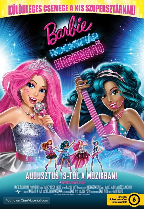 Barbie in Rock &#039;N Royals - Hungarian Movie Poster